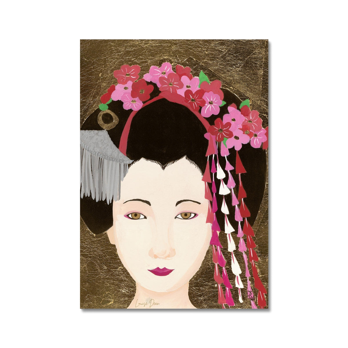 Kanzashi - Geisha with Beautiful Headdress | Fine Art Print