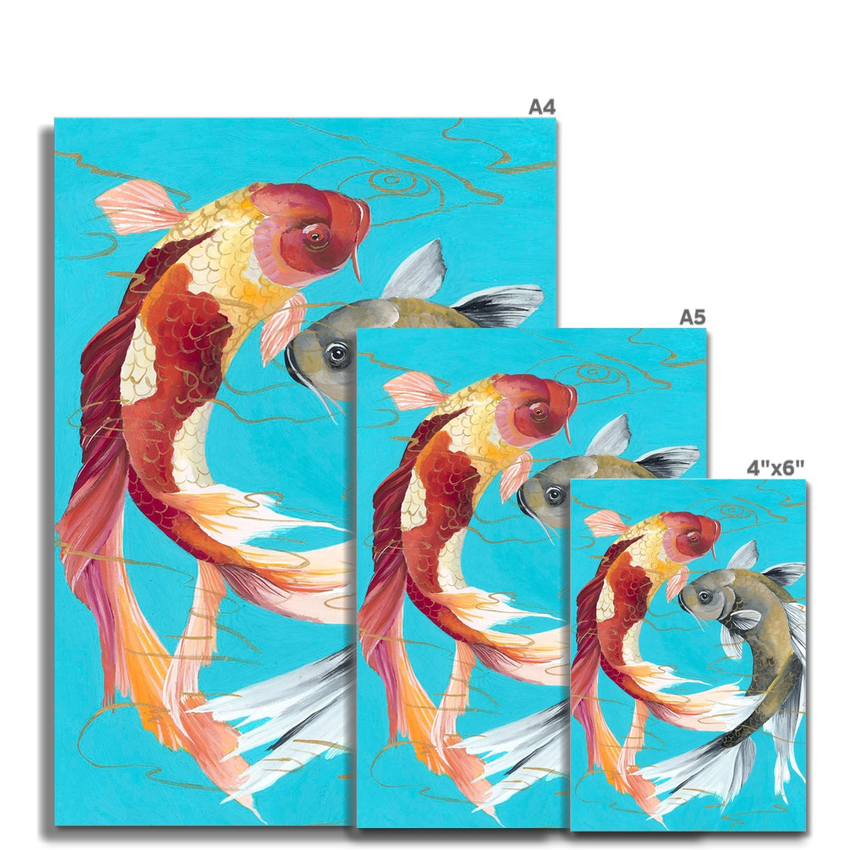 Koi Fish - Two Beautiful Japanese Koi | Fine Art Print