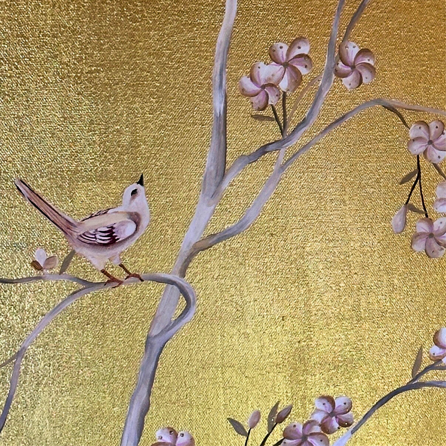 Brighton Pavilion — Chinoiserie-Inspired Gold Leaf Painting (A1)