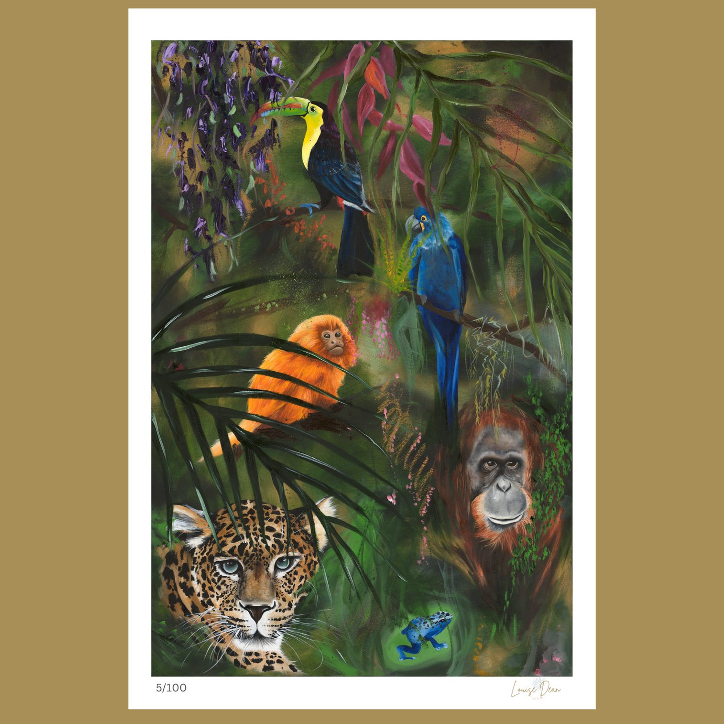 Endangered Animals of the Rainforest - Ltd Edition Giclee Print