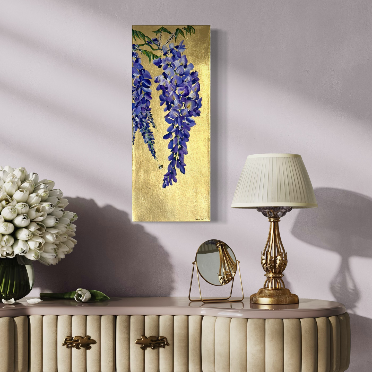 Golden Cascade | Wisteria in Bloom