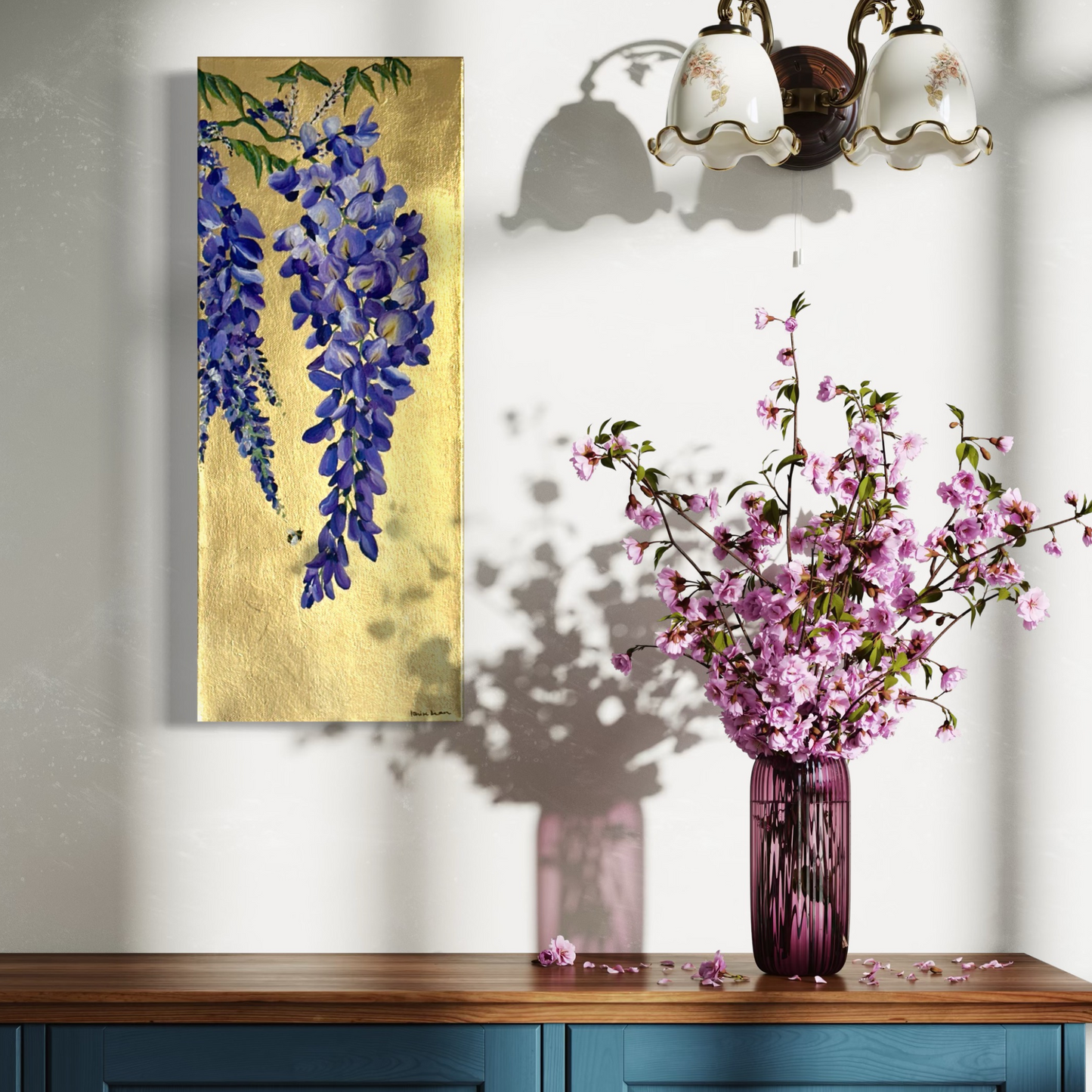 Golden Cascade | Wisteria in Bloom
