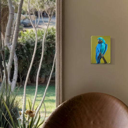 Jasmine the Hyacinth Macaw Painting