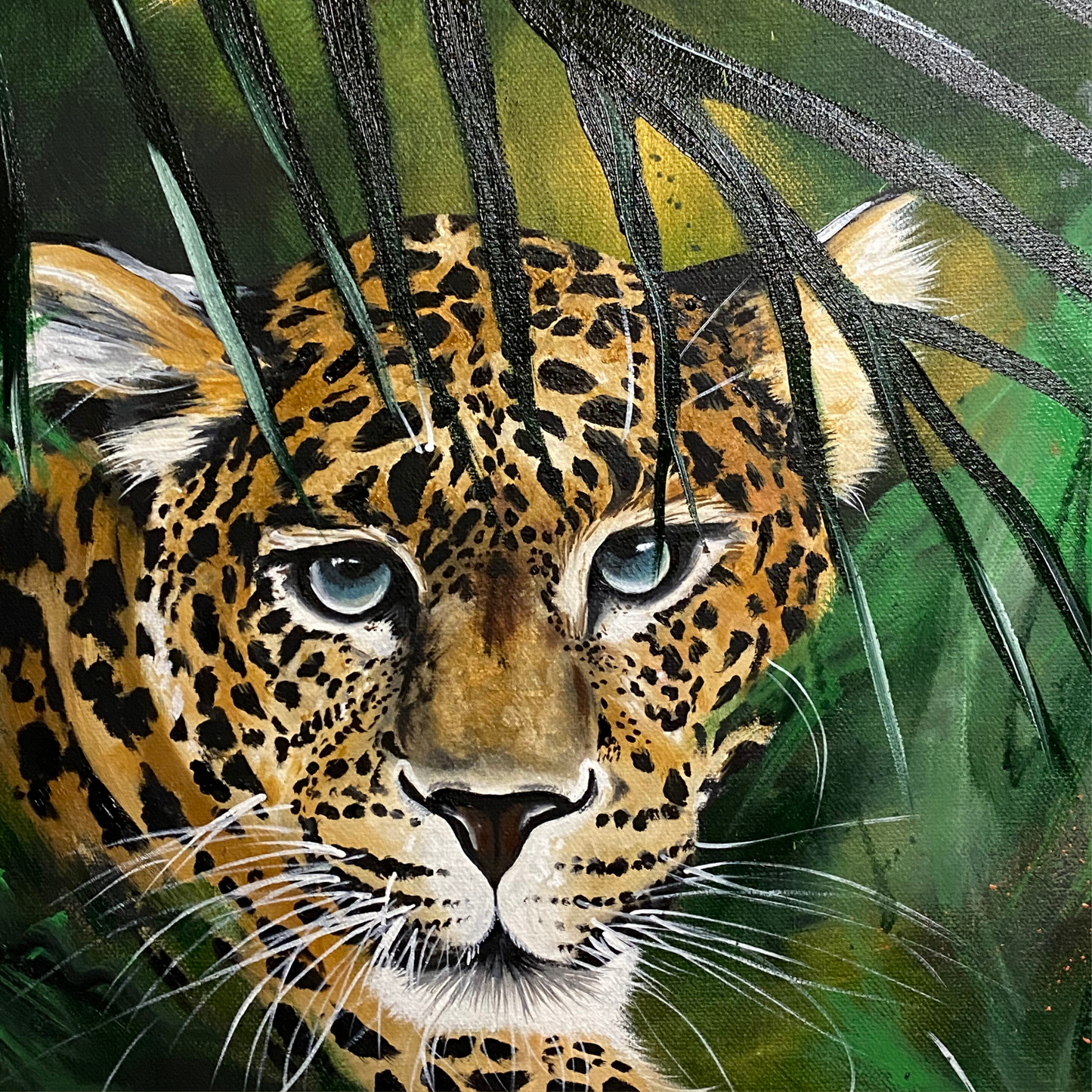 "So Long, Farewell" - oil painting of endangered wildlife of the rainforest