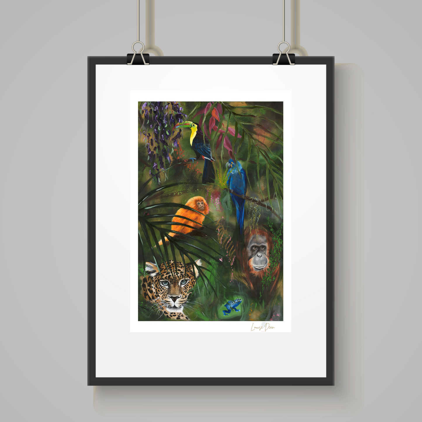 Endangered Animals of the Rainforest -  Ltd Edition Giclee Print