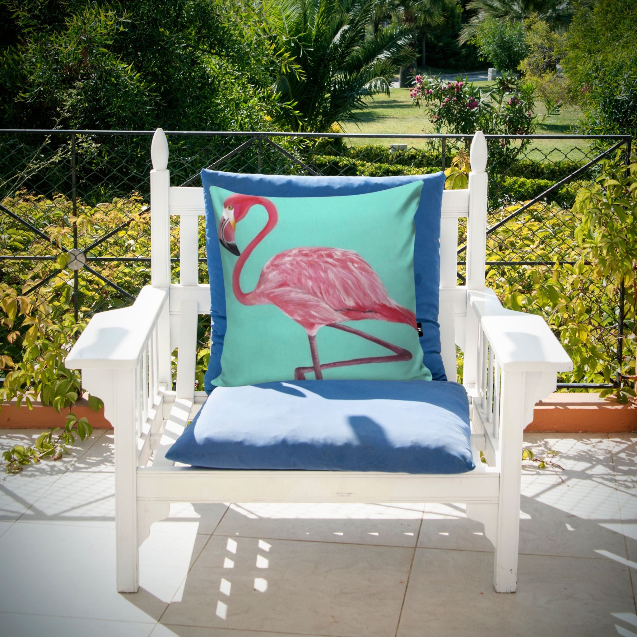 Designer Cushion Cover - Flamingo